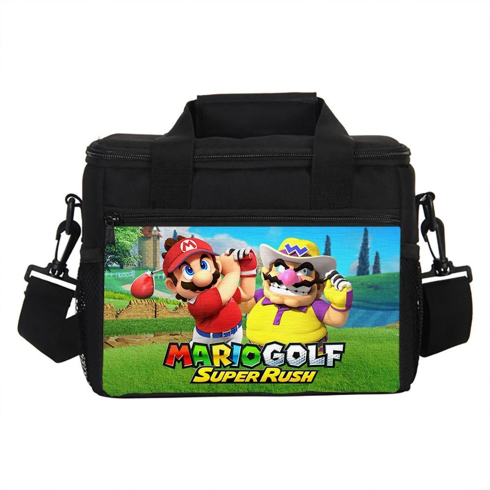 Mario Golf Super Rush Portable Lunch Bag Multifunctional Storage Bag