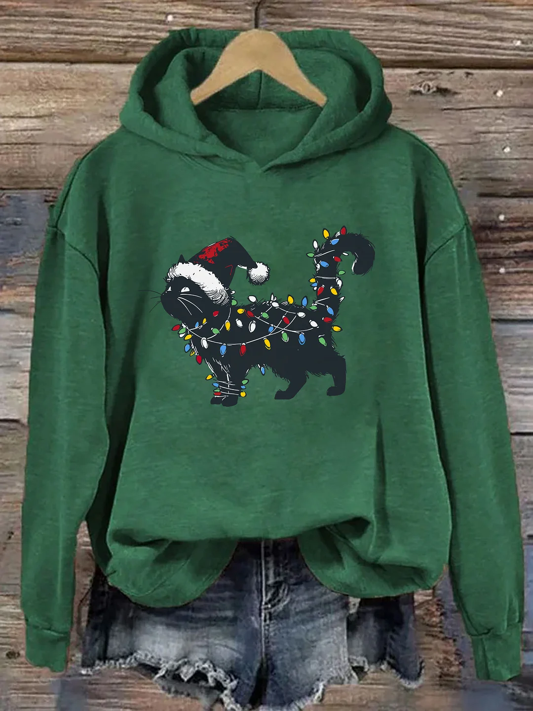 Cute Cat Christmas Hoodie