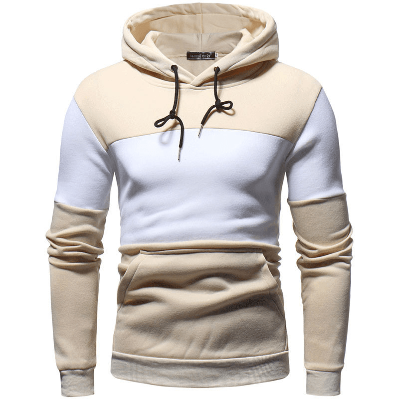 Men'S Clothing Splicing Collision Color Large Size Hoodie