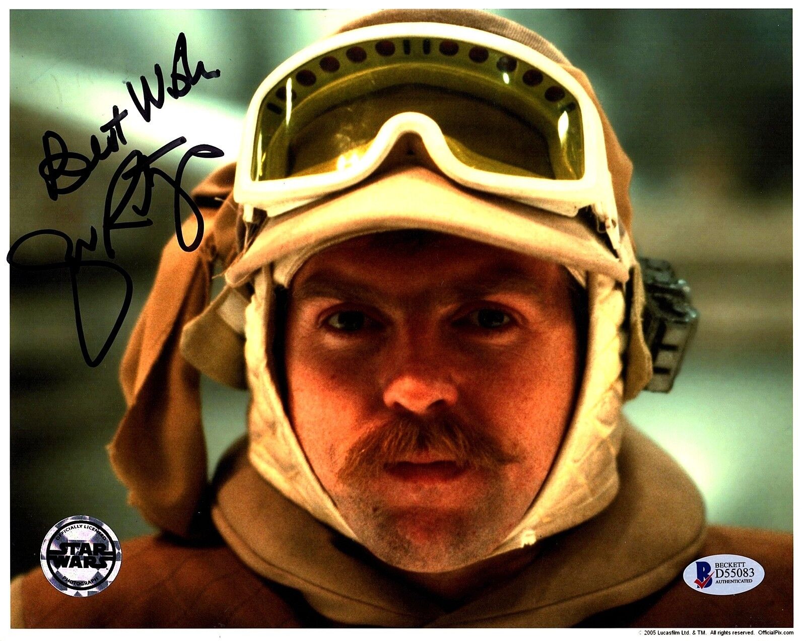 JOHN RATZENBERGER Signed STAR WARS Official Pix 8x10 Photo Poster painting BECKETT BAS #D55083