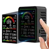 9 In 1 Multifunctional Air Quality Detector Carbon Dioxide Airs Tester Gas Detector LCD Screen Temperature/Humidity Tester Noise/CO2/TVOC/AQI/C6H6/HCHO/CO Detect
