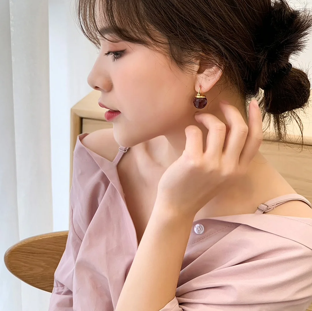 Austrian Crystal Ball Earrings