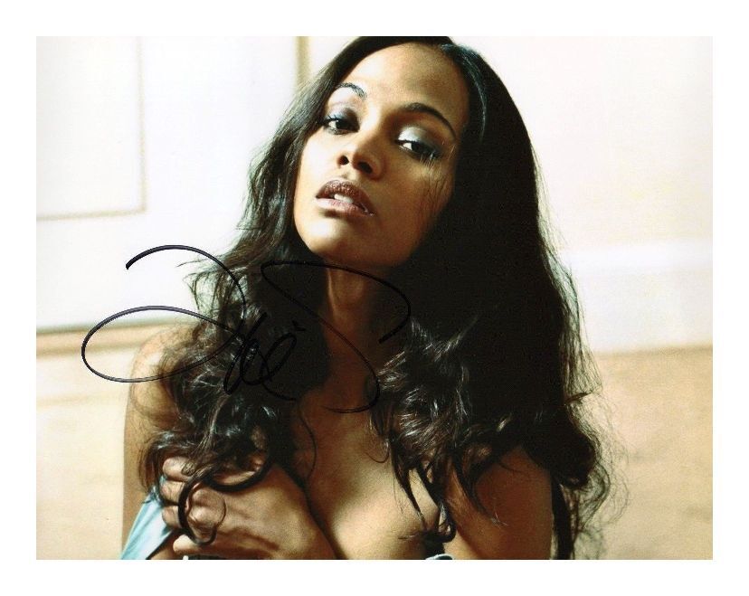 ZOE SALDANA AUTOGRAPHED SIGNED A4 PP POSTER Photo Poster painting PRINT 9