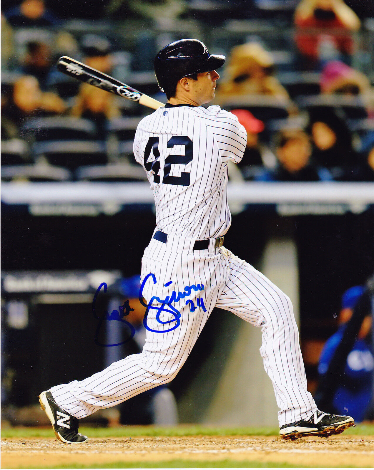 SCOTT SIZEMORE NEW YORK YANKEES ACTION SIGNED 8x10