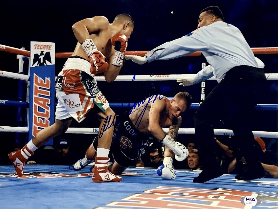 Jaime Munguia Signed 11x14 Photo Poster painting PSA AG68771 Boxing Mexico WBO