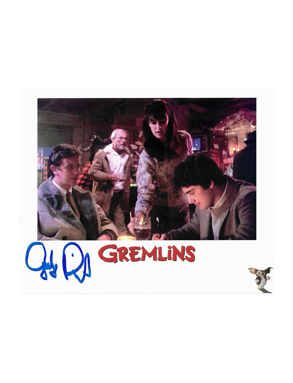 Gremlins Print Signed by Judge Reinhold 100% Authentic + COA