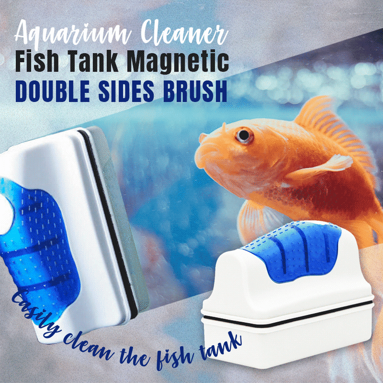 Aquarium Cleaner Fish Tank Magnetic Double Sides Brush