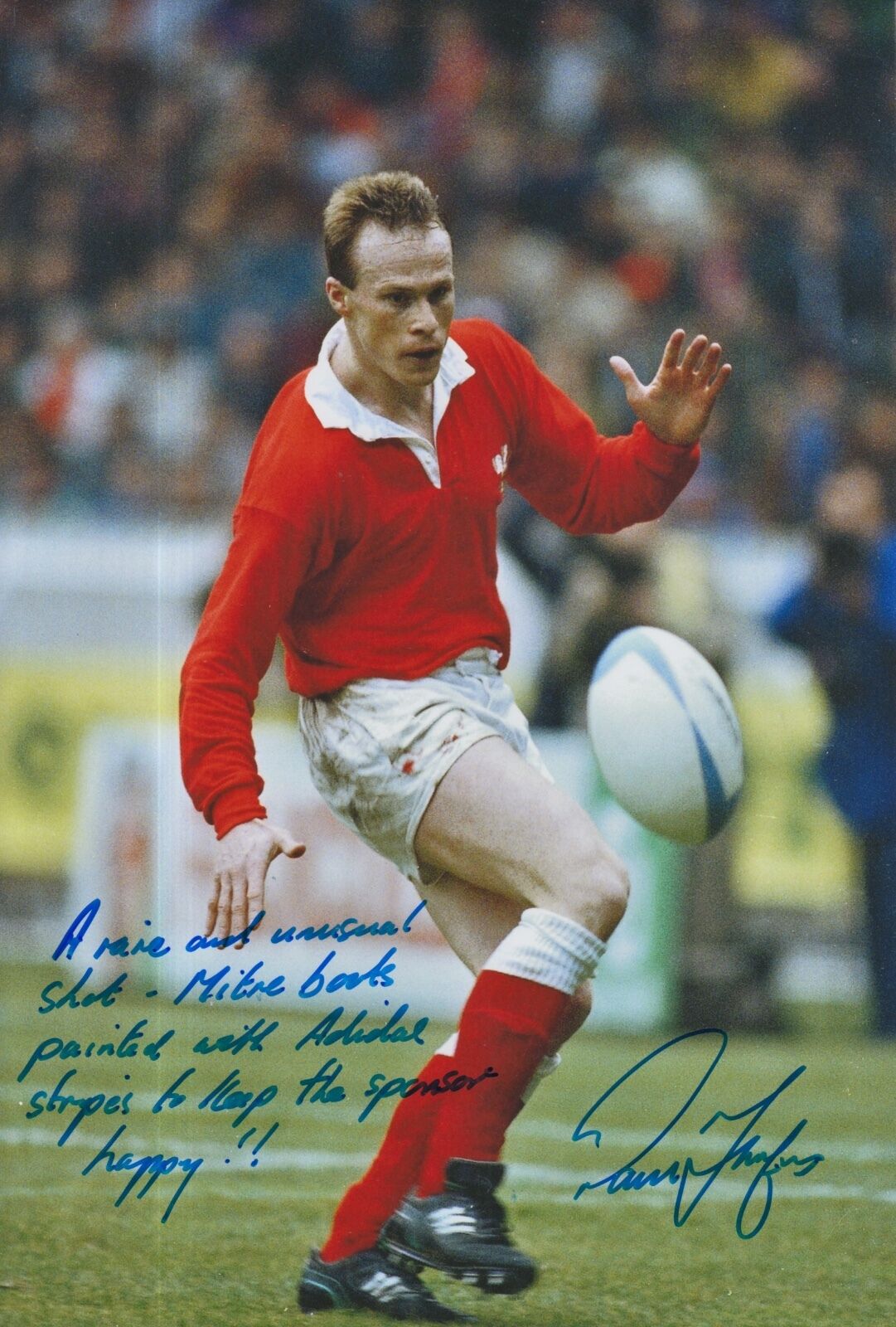 Paul Thorburn Hand Signed Wales Rugby 12x8 Photo Poster painting 14.