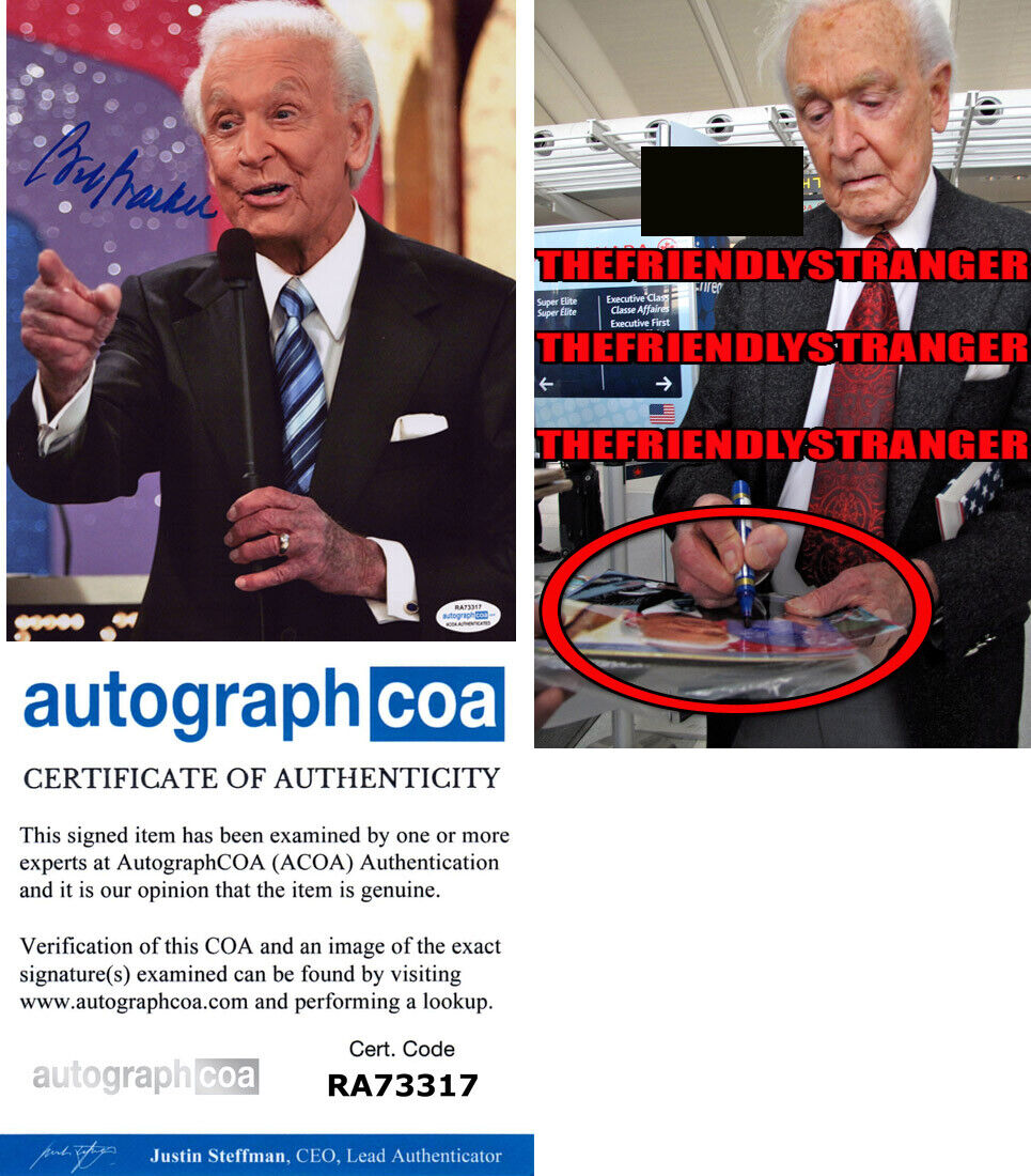 BOB BARKER signed Autographed THE PRICE IS RIGHT