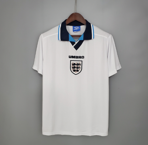 1996 England Home Retro Men's Football T-Shirt Thai Quality