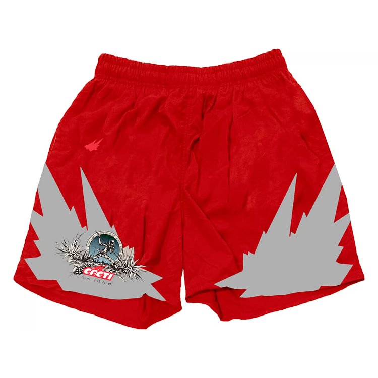 Casual Cartoon Print Shorts