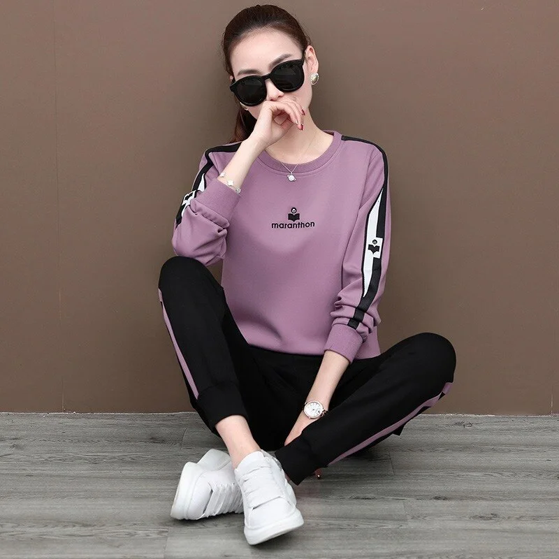 CARTOONH two piece set women top and pants long sleeve casual outfits clothing 2022 latest fashion korean outfit sets tracksuit