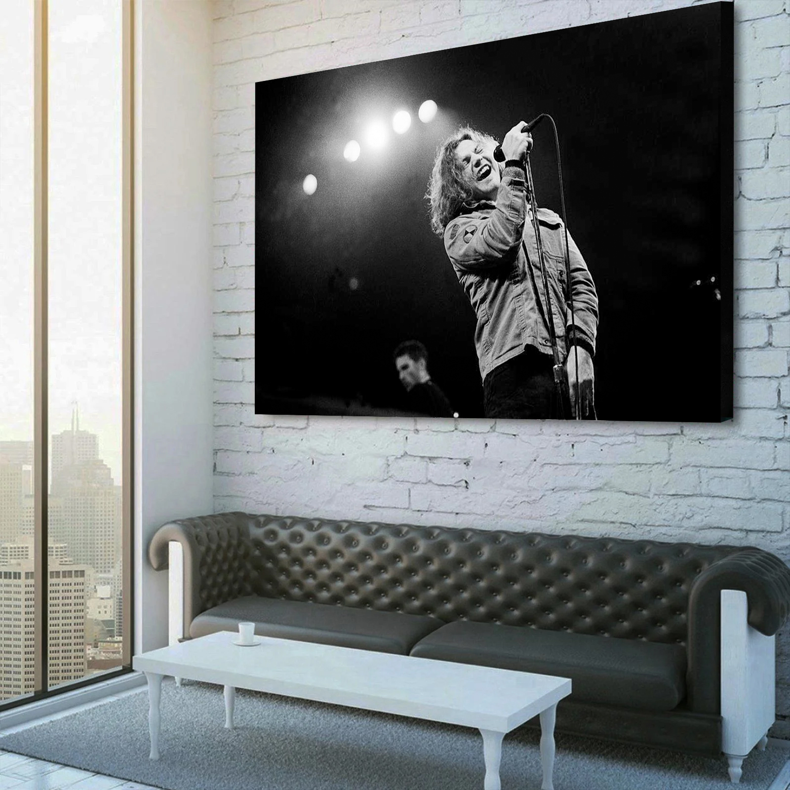 Eddie Vedder of Pearl Jam Performs Canvas Wall Art 
