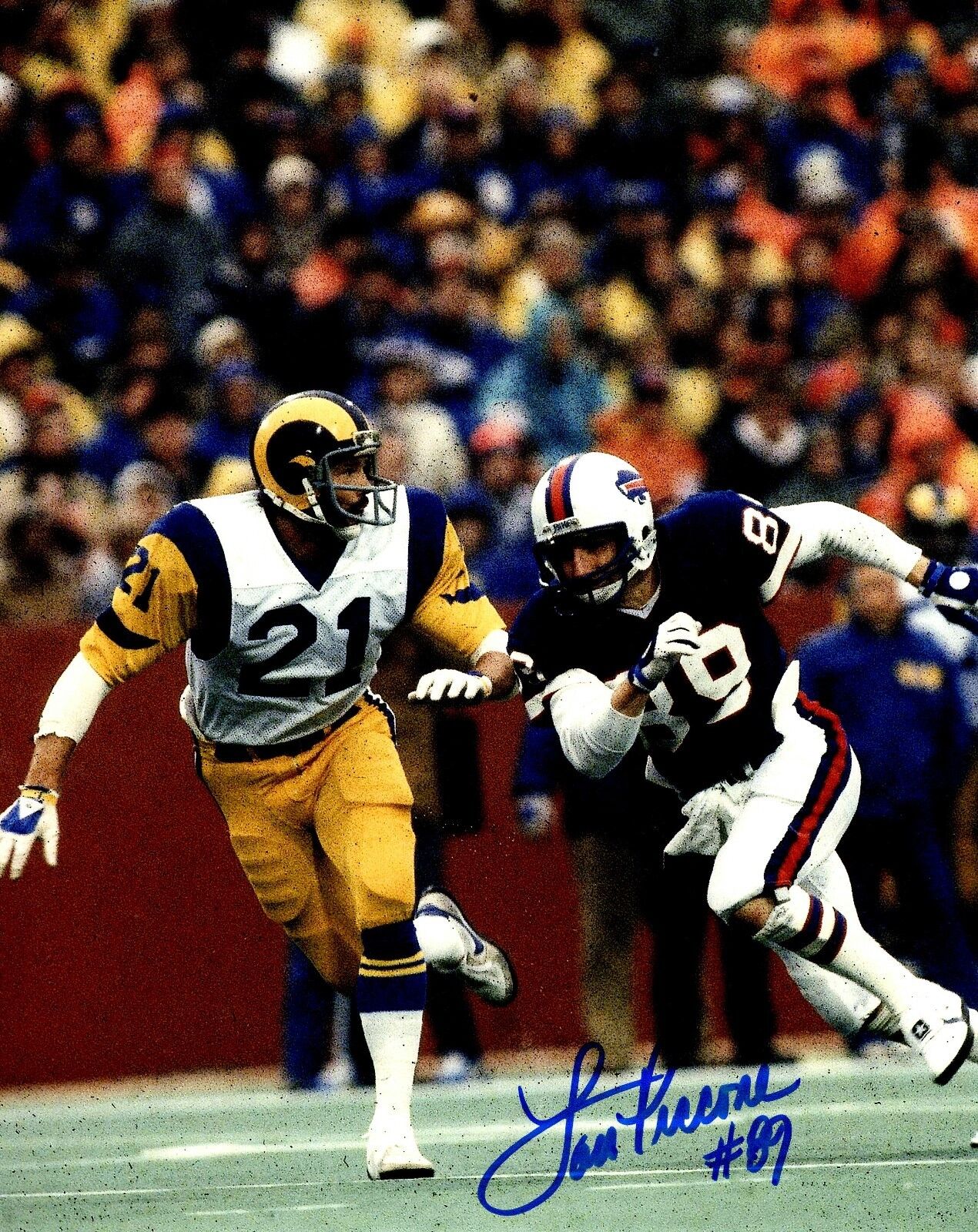 Autographed Lou Piccone Buffalo Bills 8x10 Photo Poster painting w/COA