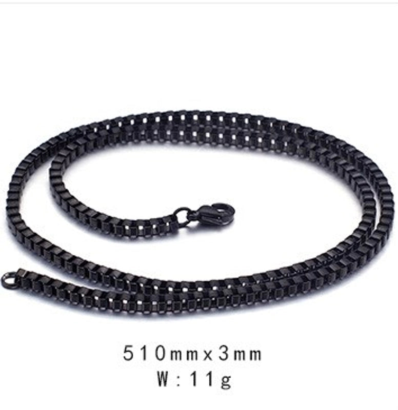 Streetwear Solid Color Titanium Steel Plating Necklace