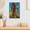 Messi et ronaldo signes vntage metal - Panneaux en étain métallique(20*30cm/30*40cm)