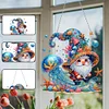 Diamond Painting Acrylic Jellyfish Gnome DIY Diamond Painting Hanging Pendant for Adults