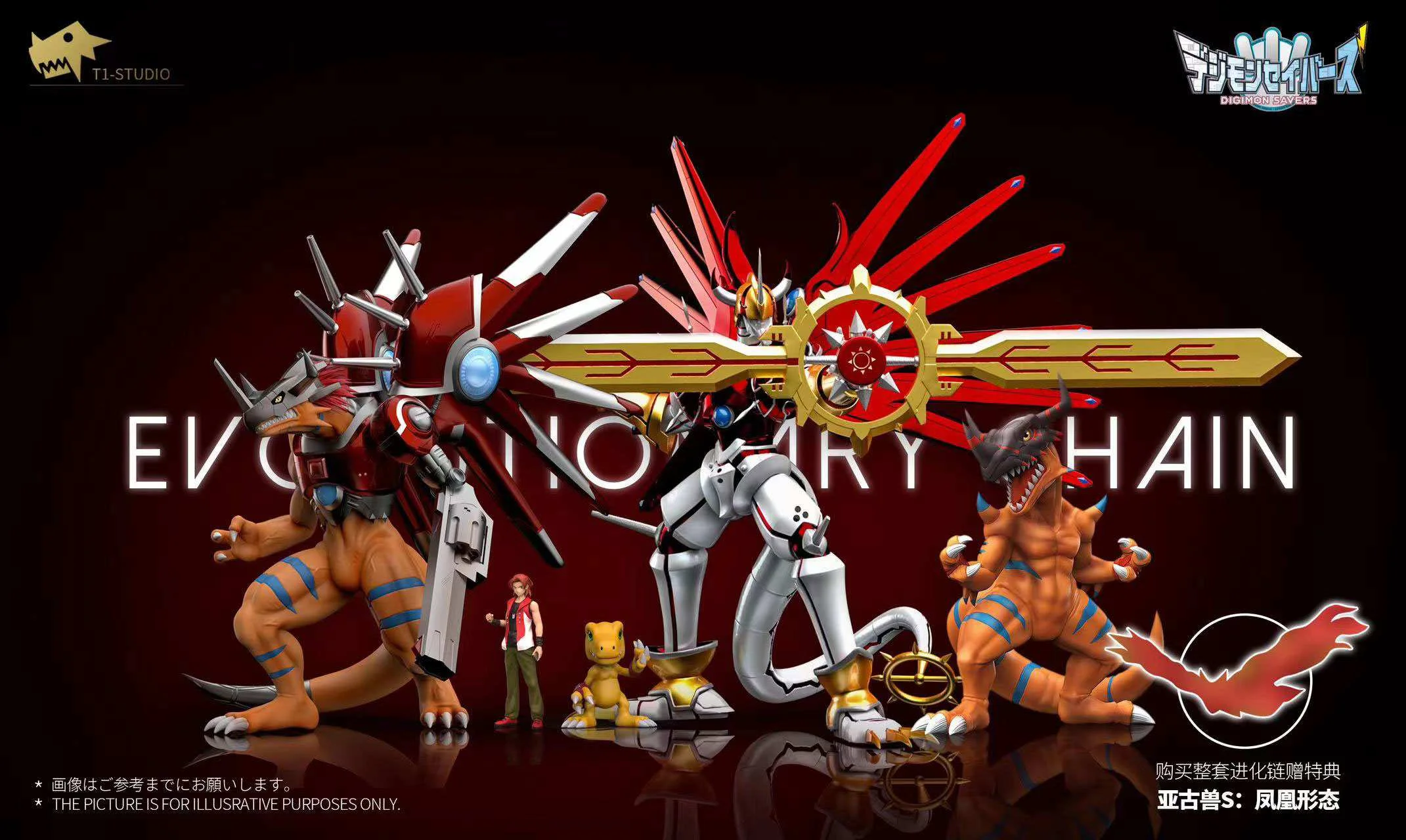 デジモン Sun-STUDIO デーモン フィギュア Devimon🔥 📣---【Pre order