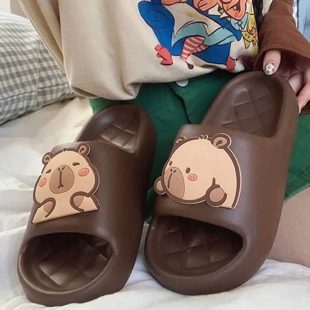 Brownm Rubber Slippers