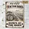 【Pre-order Until March 10】Personalized Tractor Down At The Barn Customized Classic Metal Signs