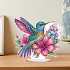 (US Only)2D Flat Hummingbird DIY 5D DIY Diamond Art Tabletop Decorations for Office Decor