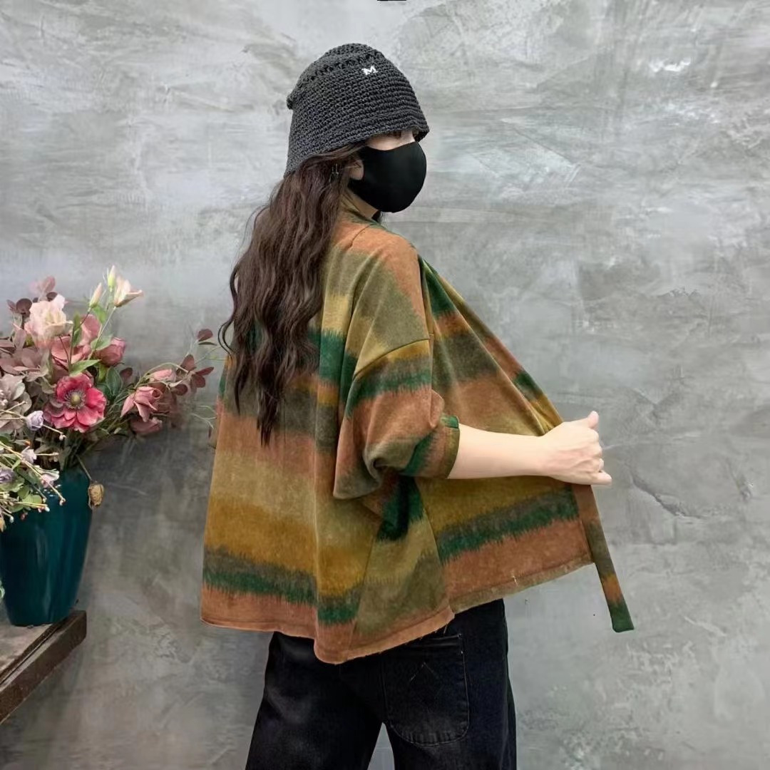 Chicfifth Sweater Women Winter Long Sleeve High Quality Autumn Vintage Top Knitted Cardigan