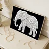 DIY Pearl Painting Elephant for Home Wall Decor with Frame(20x30cm)