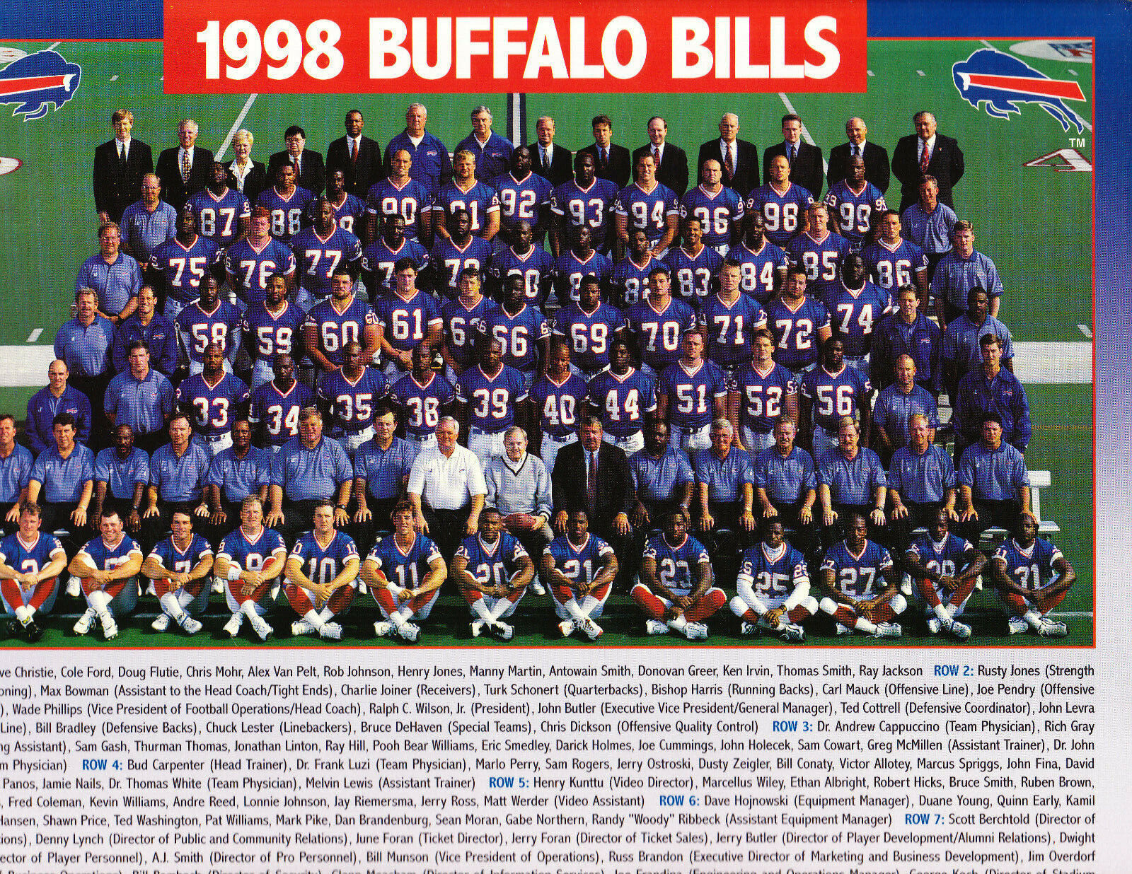 5 LOT BUFFALO BILLS 9X12 TEAM Photo Poster painting M+T BANK DOUG FLUTIE BRUCE SMITH ANDRE REED