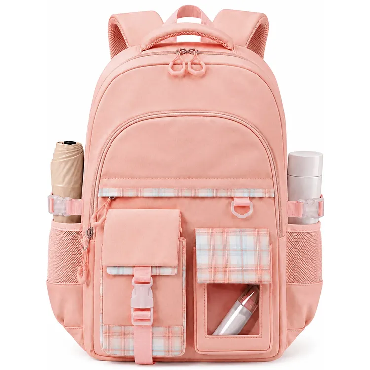 Sanmadrola Girlish School Backpack Multi-functional Large School Bookbags 15.6 Inch Laptop Backpacks Durable Cute Aesthetic Travel Daypacks for Tween Teen Primary Middle School Students