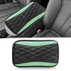 Car Center Console Cover, Universal Leather Waterproof Armrest Seat Box Cover Protector, Comfortable Car Decor Accessories Fit for Most Cars, Vehicles, SUVs-Light green