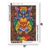 Colorful Cartoon Owl  | Full Round Diamond Painting Kits