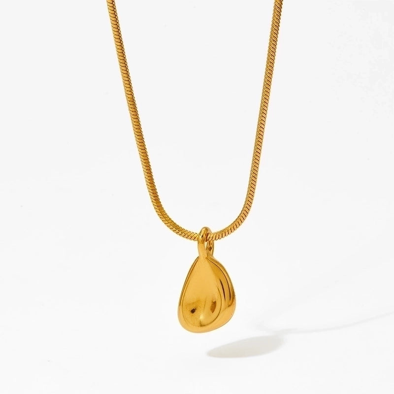 304 Stainless Steel 16K Gold Plated White Gold Plated Gold Plated Elegant Minimalist Geometric Pendant Necklace