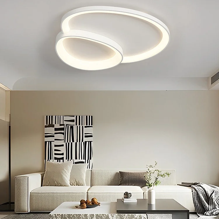 Creative Geometric Line Three Step Dimming LED Modern Ceiling Lights - Appledas