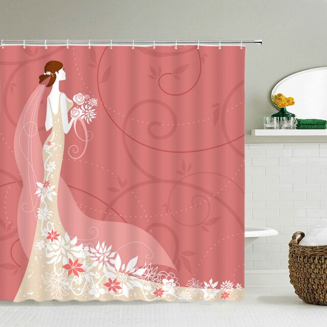 

Shower Curtain – Butterfly Bride Girl-180*180cm, 501 Original