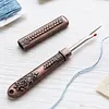Vintage Carved Metal Seam Ripper with Safety Cover - Antique Stitch Unpicker & Thread Remover for Cross Stitch Mistakes tapestrymarket