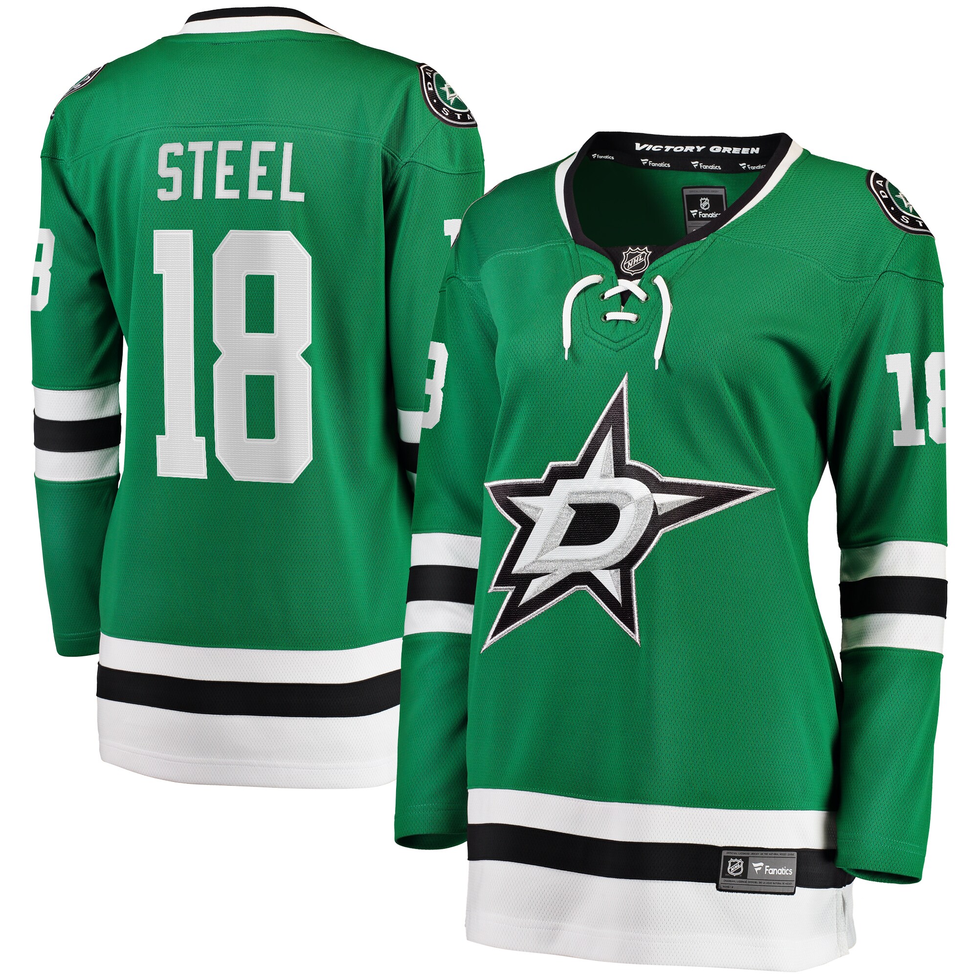 Sam Steel Dallas Stars Fanatics Women&rsquo;s Home Breakaway   Jersey &ndash; Kelly Green mysite