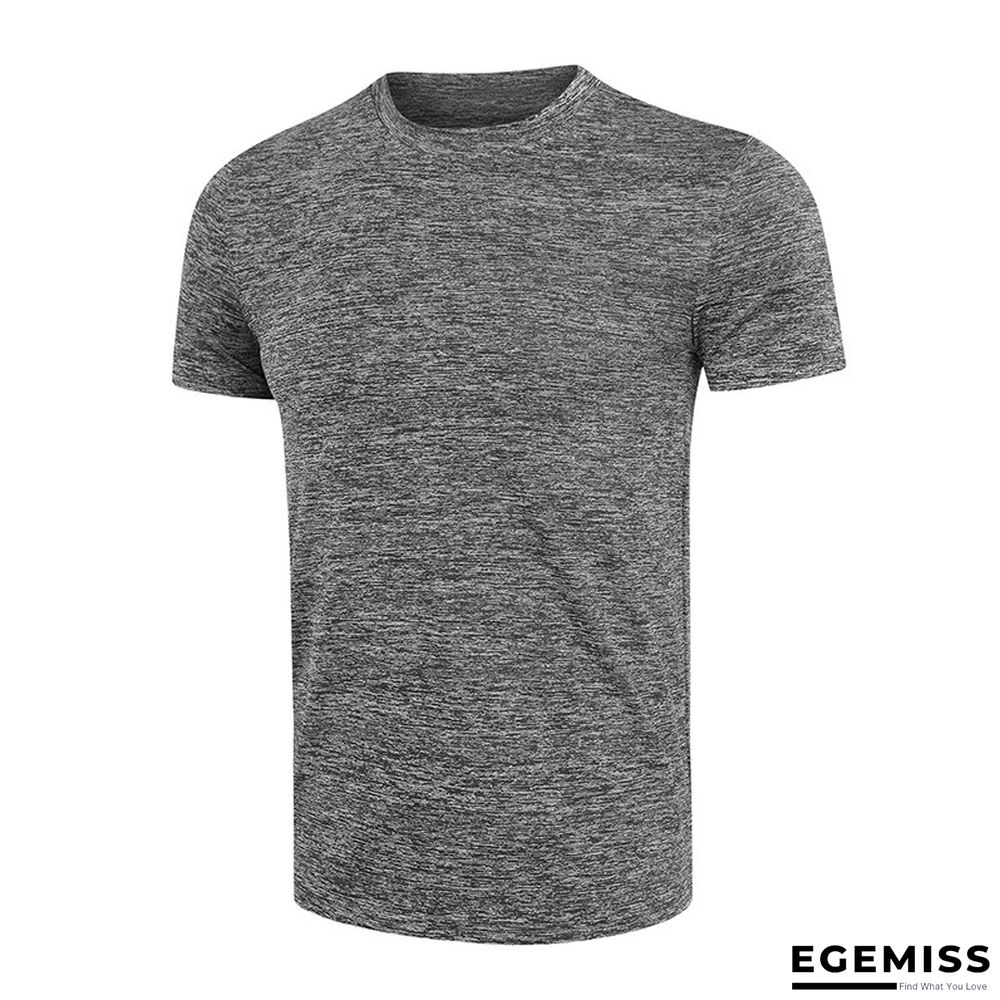 Summer Short-sleeved Men's T-shirt Sport Quick Dry Shirt with Round Neck | EGEMISS