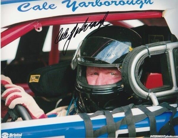 CALE YARBOROUGH Signed NASCAR 8 x 10 Photo Poster painting Autographed