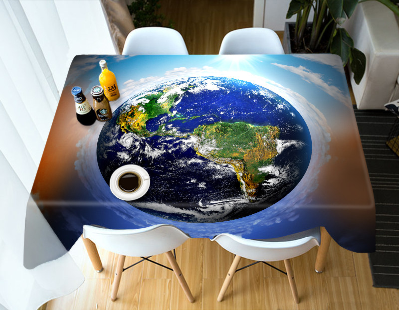 

Earth in the Sky - 3D Tablecloth, 140*140cm, 501 Original