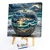 Seaside Crystal Apple-Paint by Numbers Acrylic Painting 40*40cm
