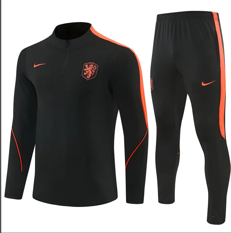 2627 Netherlands Long-sleeved Half-length Training Suit Adult Set