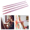 (US Local)4Pcs Watercolor Paint Brushes Long Handle Brushes for Artist Students (Pink)