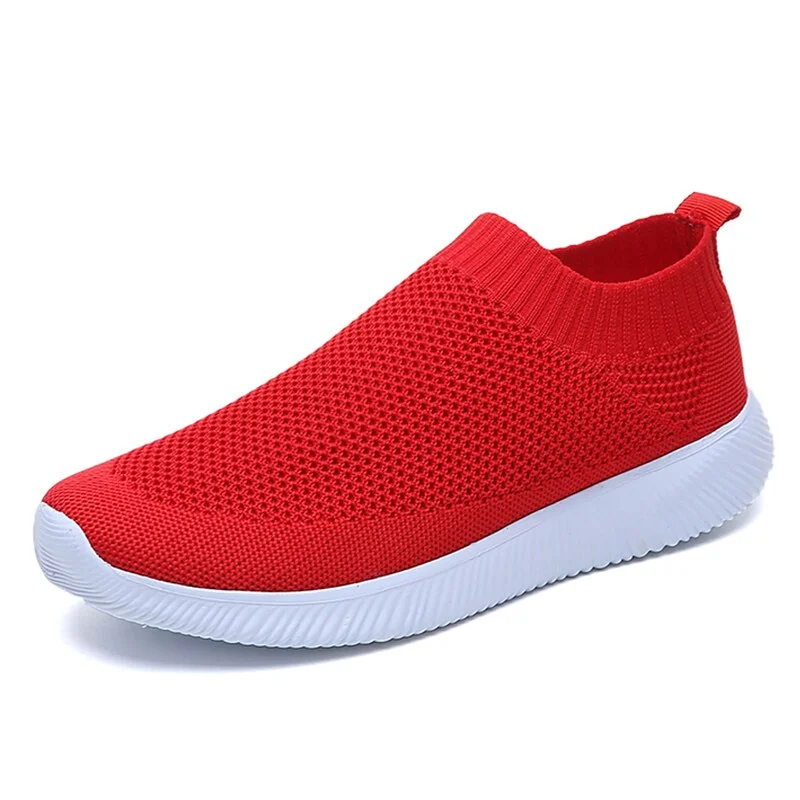Women Shoes Ultralight Women Flats Slip On White Sneakers Zapatos Mujer Breathable Mesh Women Flat Shoes Causal Footwear Female