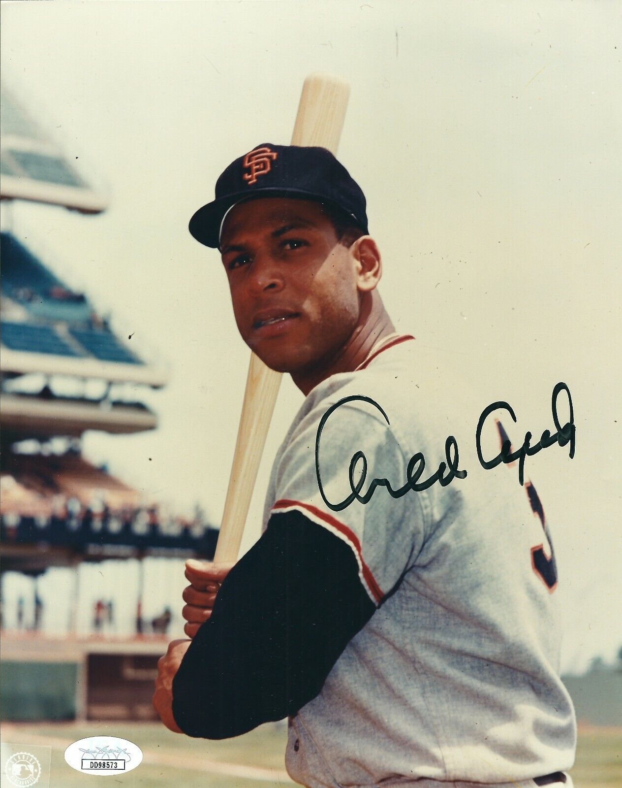 Signed 8x10 ORLANDO CEPEDA San Francisco Giants Photo Poster painting - JSA COA