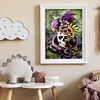 Diamond Painting -DIY Round Drill Flower Skull