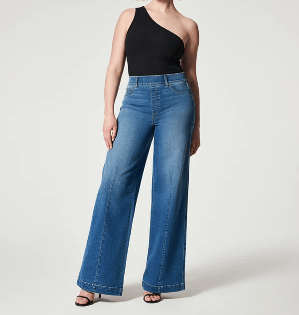 Stretch Twill Cropped Wide Leg Pants (BUY 2 FREE SHIPPING