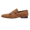 Mens Suede Monk Strap Dress Shoes