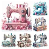 (Multi Style)Sewing Machine - 14CT Stamped Cross Stitch - 40*40cm