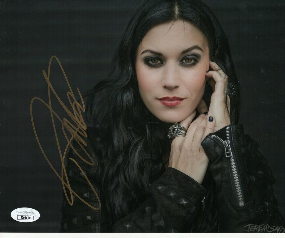 Cristina Scabbia Autograph 8x10 Photo Poster painting Lacuna Coil Signed  2