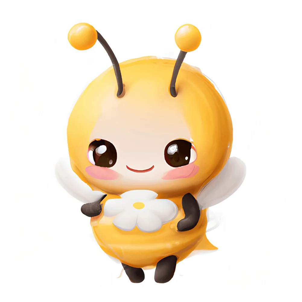 Full Round Diamond Painting 30*30cm - Big Head Animal Bee